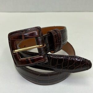 Joan & David Calfskin Embossed Belt